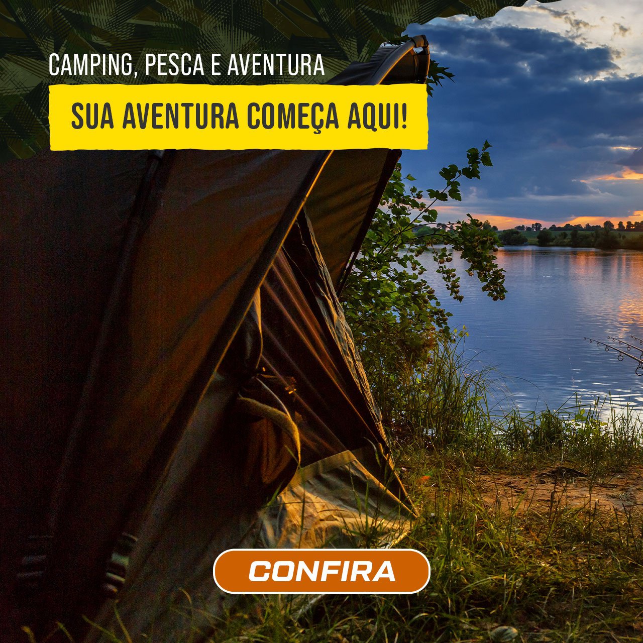 CAMPING, PESCA E AVENTURA - Sua aventura começa aqui!