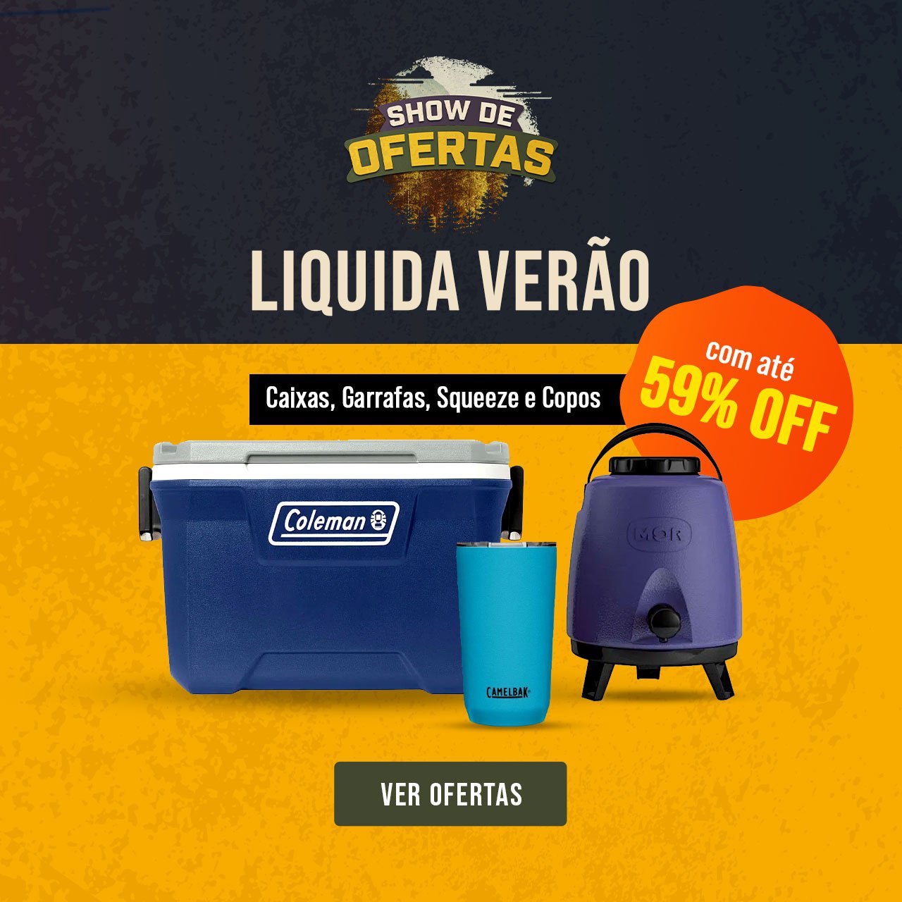 Liquida Verão - Caixas, Garrafas, Squeeze e Copos com até 59% OFF