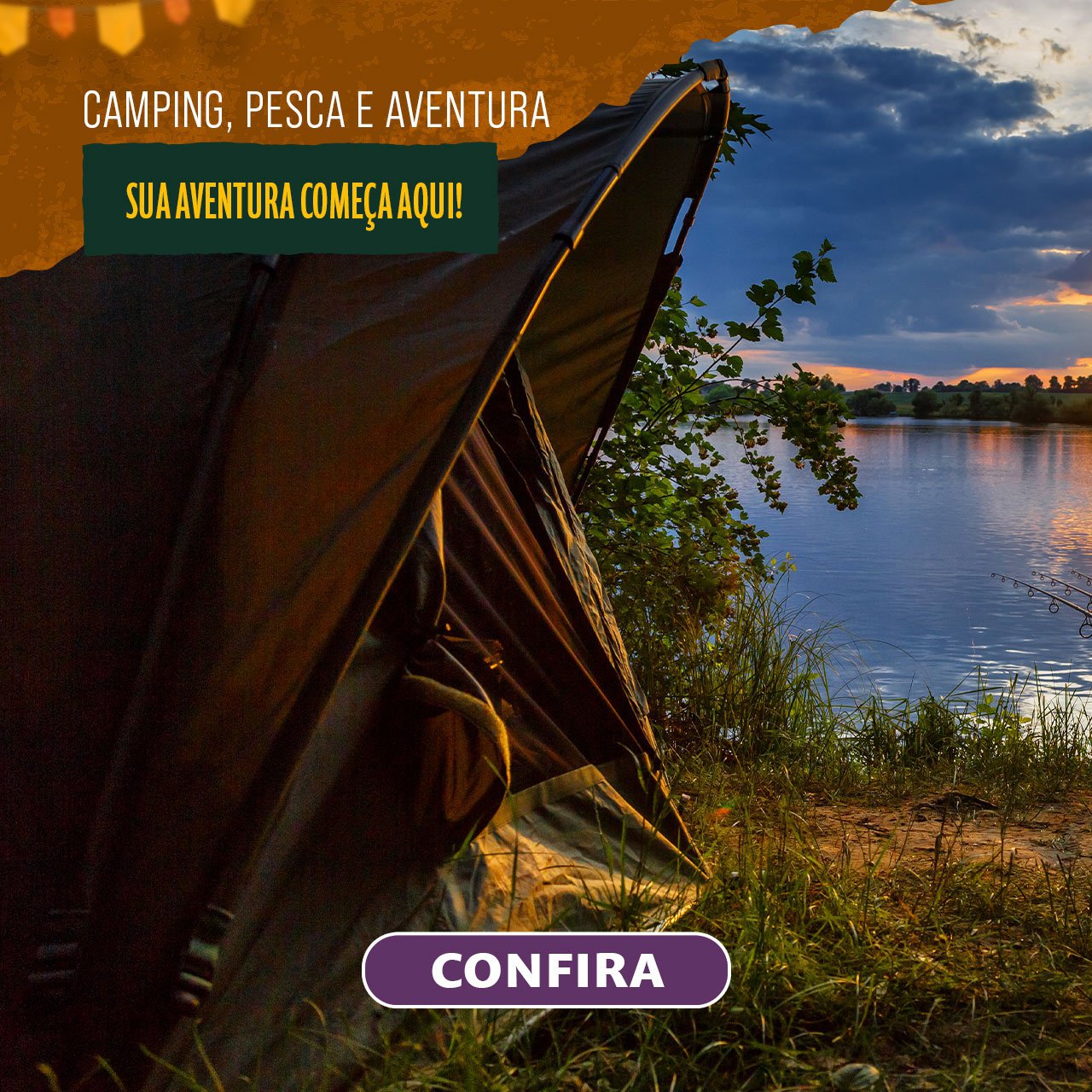 CAMPING, PESCA E AVENTURA - Sua aventura começa aqui!