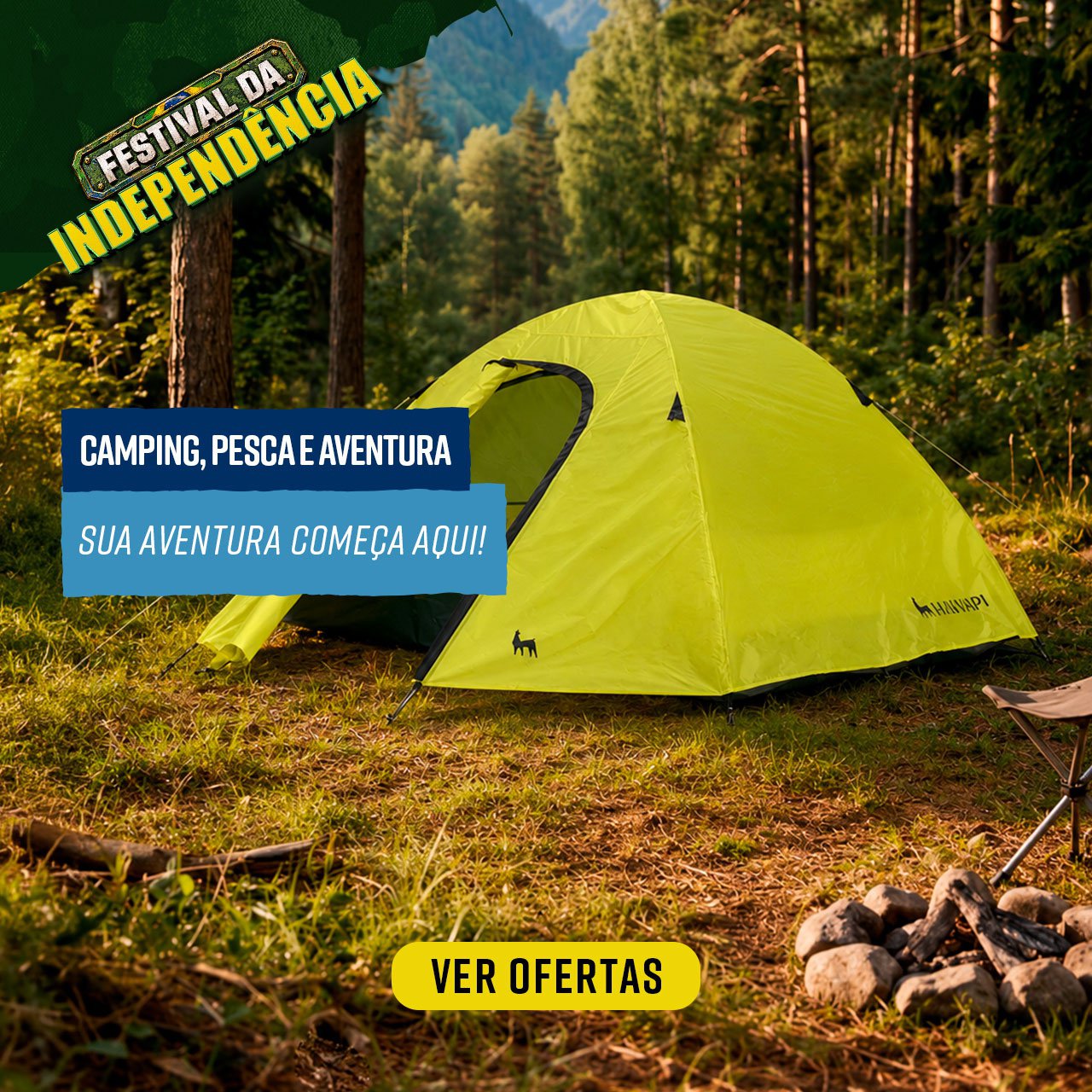 CAMPING, PESCA E AVENTURA - Sua aventura começa aqui!