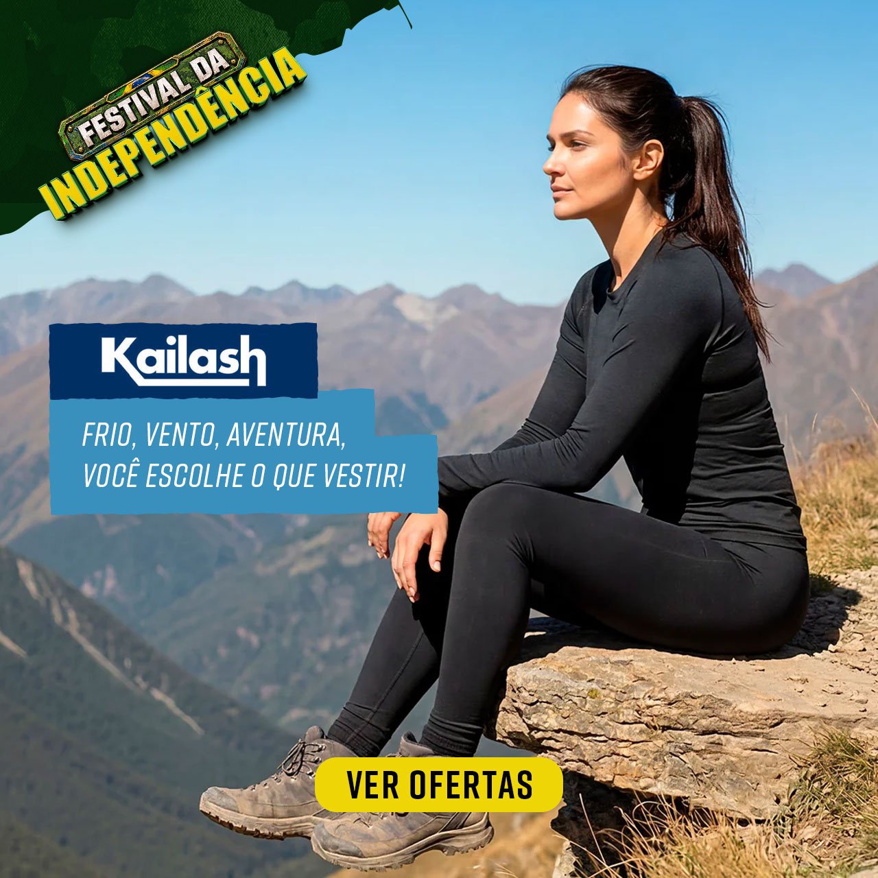 Kailash - Frio, vento, aventura, você escolhe o que vestir!