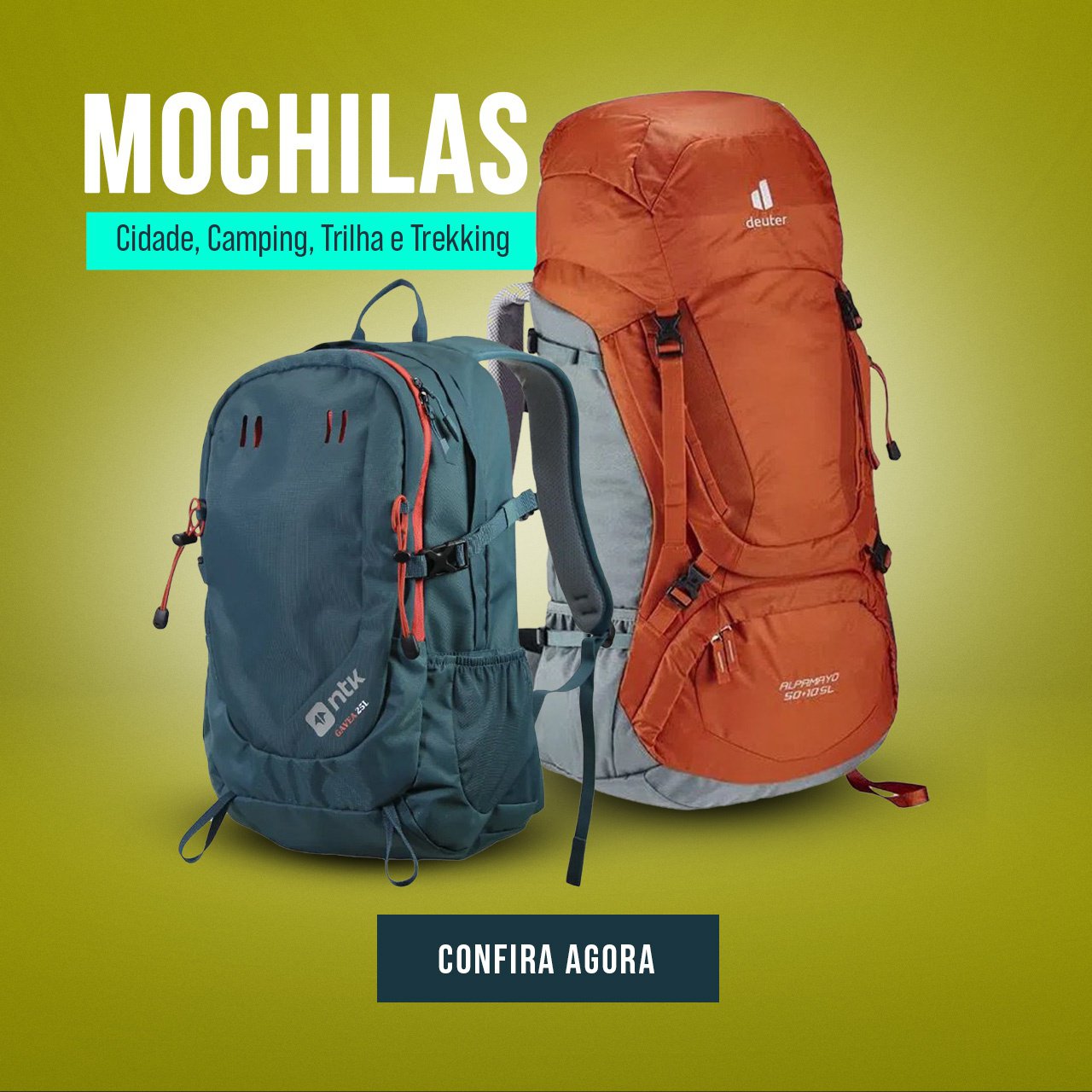 Mochilas - Cidade, Camping, Trilha e Trekking