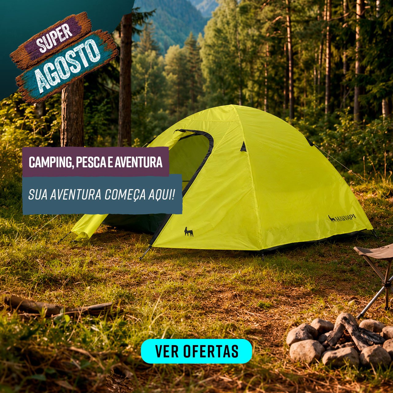 CAMPING, PESCA E AVENTURA - Sua aventura começa aqui!