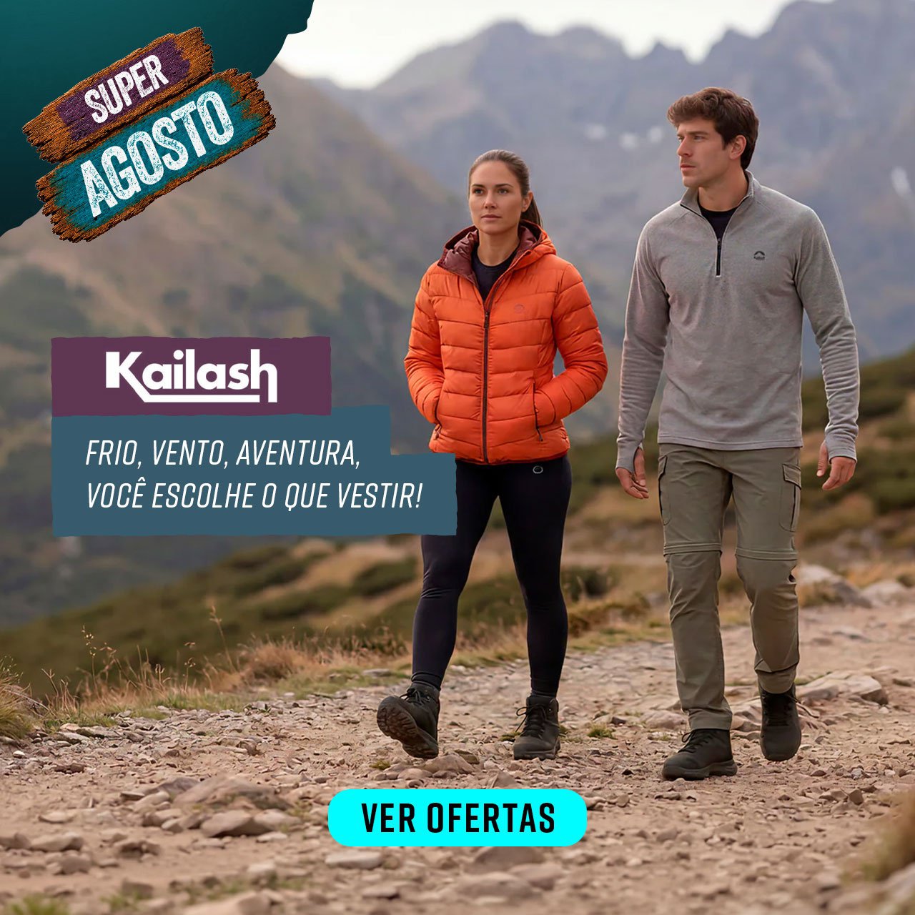 Kailash - Frio, vento, aventura, você escolhe o que vestir!