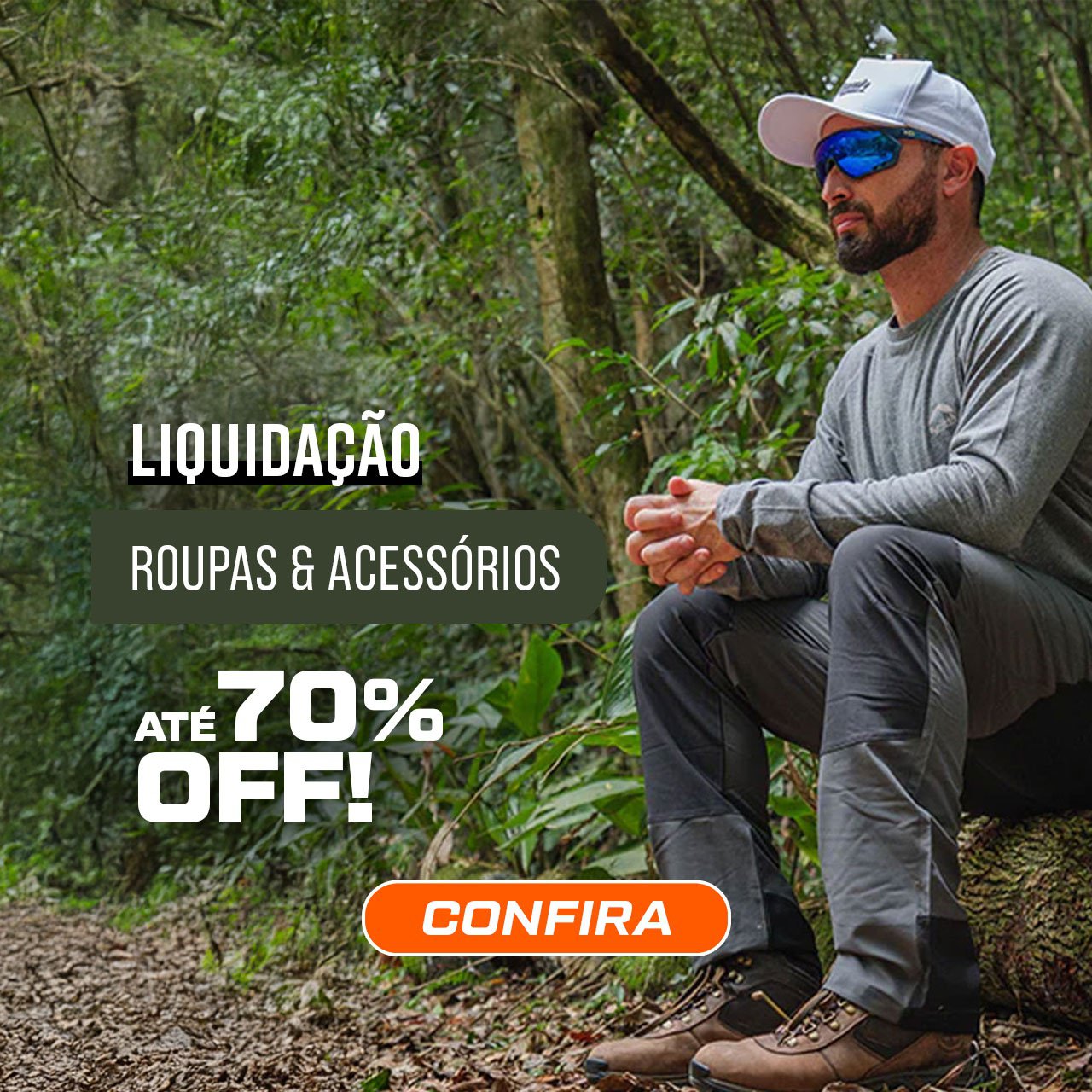 LIQUIDAÇÃO - Roupas & Acessórios. Até 70% OFF!
