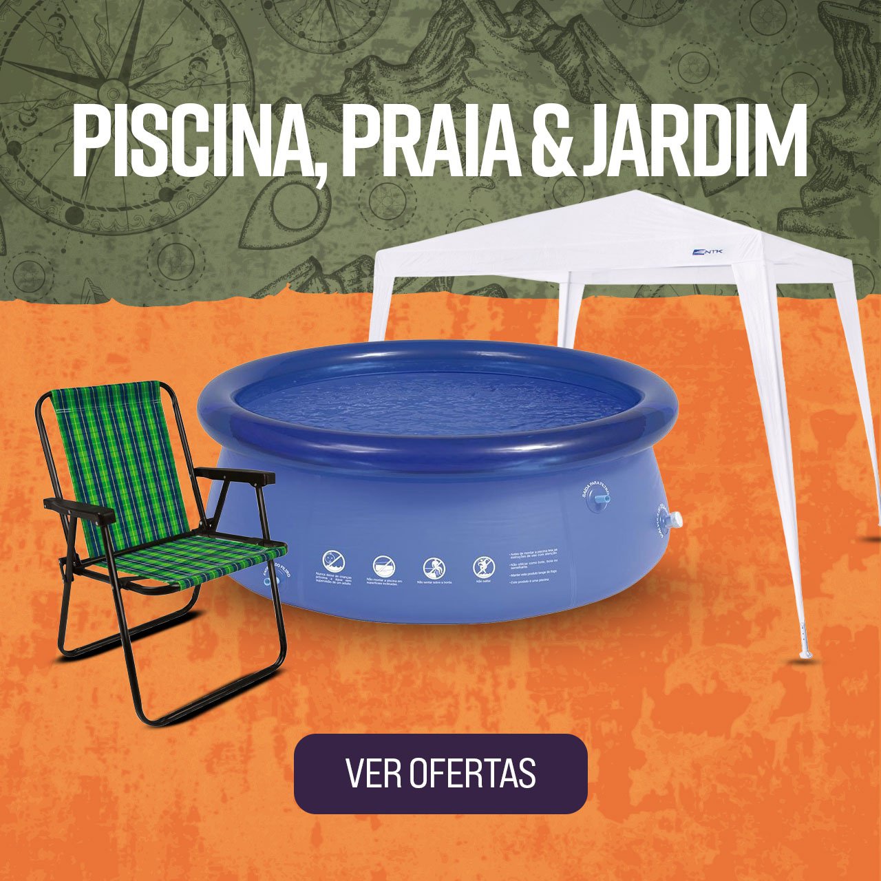 Piscina, Praia & Jardim