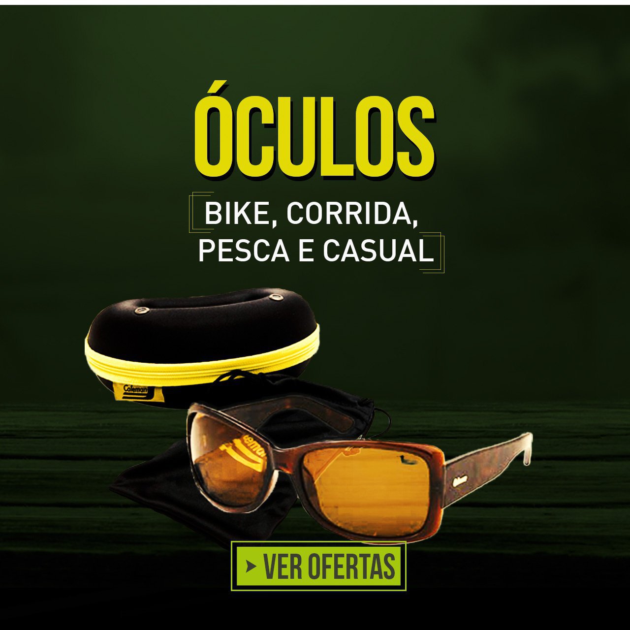 Óculos - Bike, Corrida, Pesca e Casual