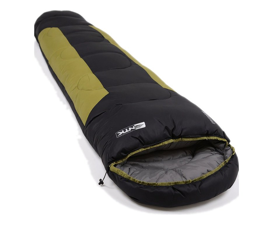 Saco De Dormir Nautika Modelo Mummy -1°c A +8°c Na Cor Preto Com Verde