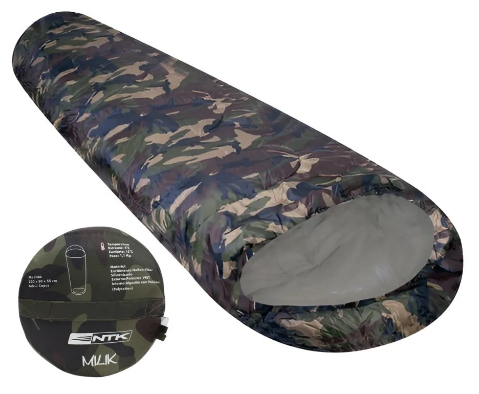 Saco De Dormir Milik 5°C à 15°C. - Nautika