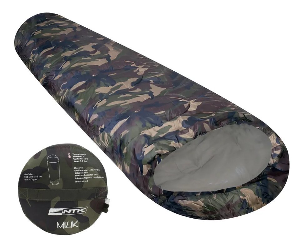 Saco De Dormir Milik 5°C à 15°C. - Nautika