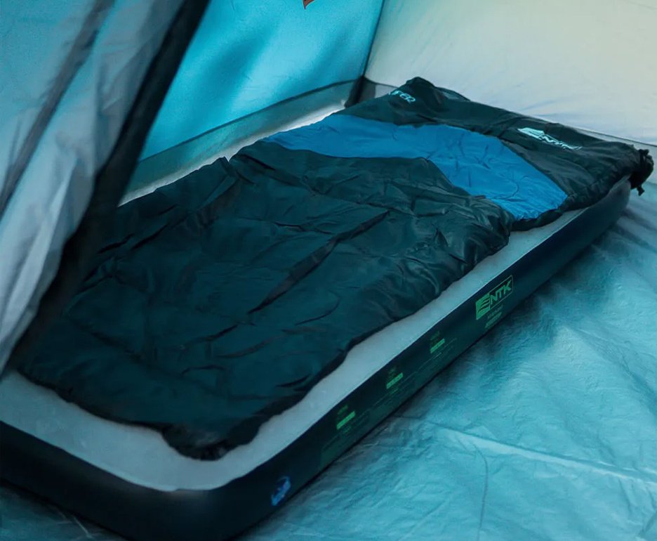 Saco De Dormir Nautika Viper 5 a 12ºc Capuz E Impermeável - Azul e preto