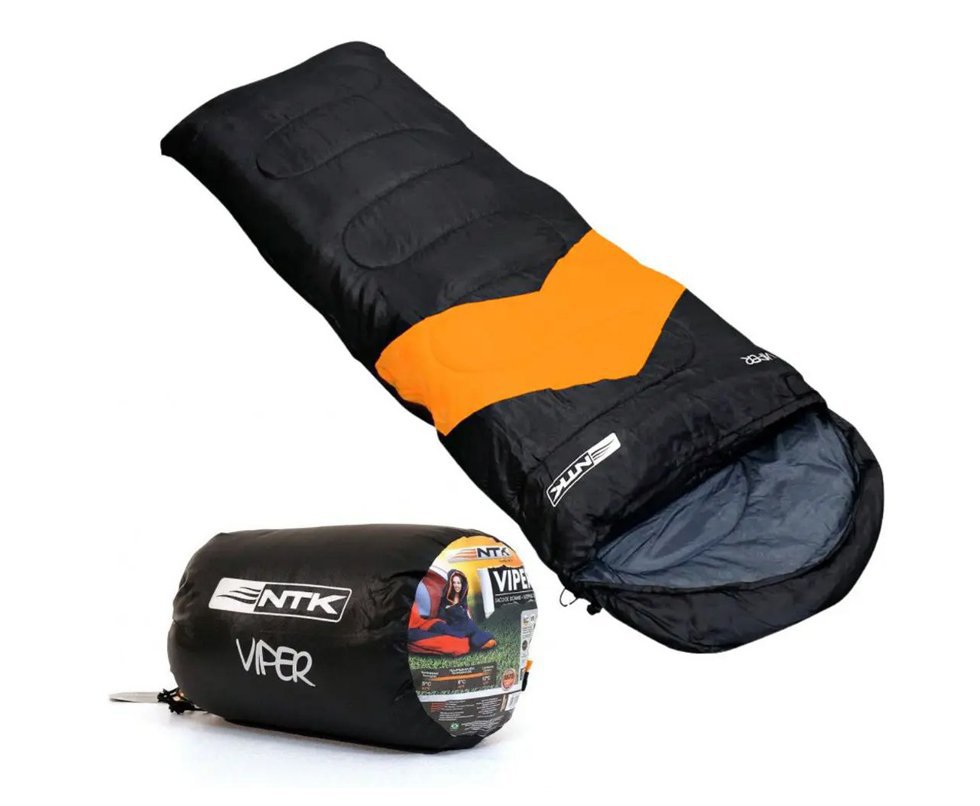 Saco De Dormir Viper Nautika 5 a 12ºc - Preto e Laranja