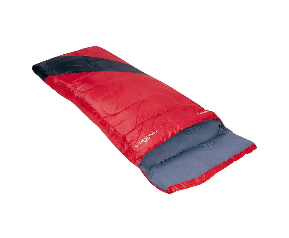 Saco De Dormir Liberty +4°c A +10°c Preto E Vermelho - Nautika