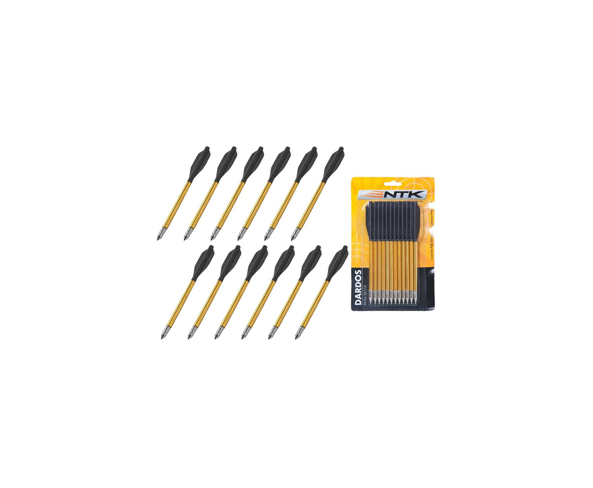 Conjunto De Dardos Para Bestas 12 Pç - Nautika
