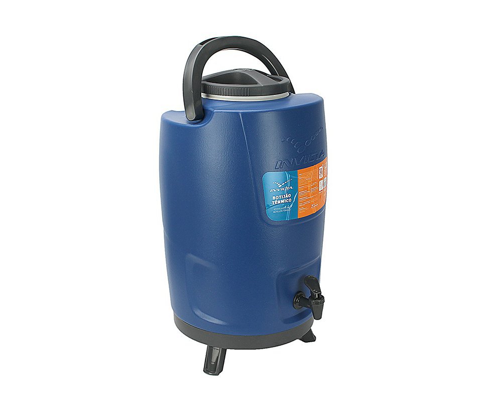 Botijão Térmico Invicta 12l Incess Blue - Conserva Quente E Frio