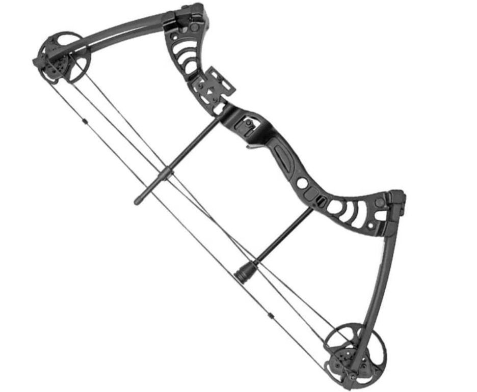 Arco Composto Profissional Compacto - 50 Libras - Black - Man Kung