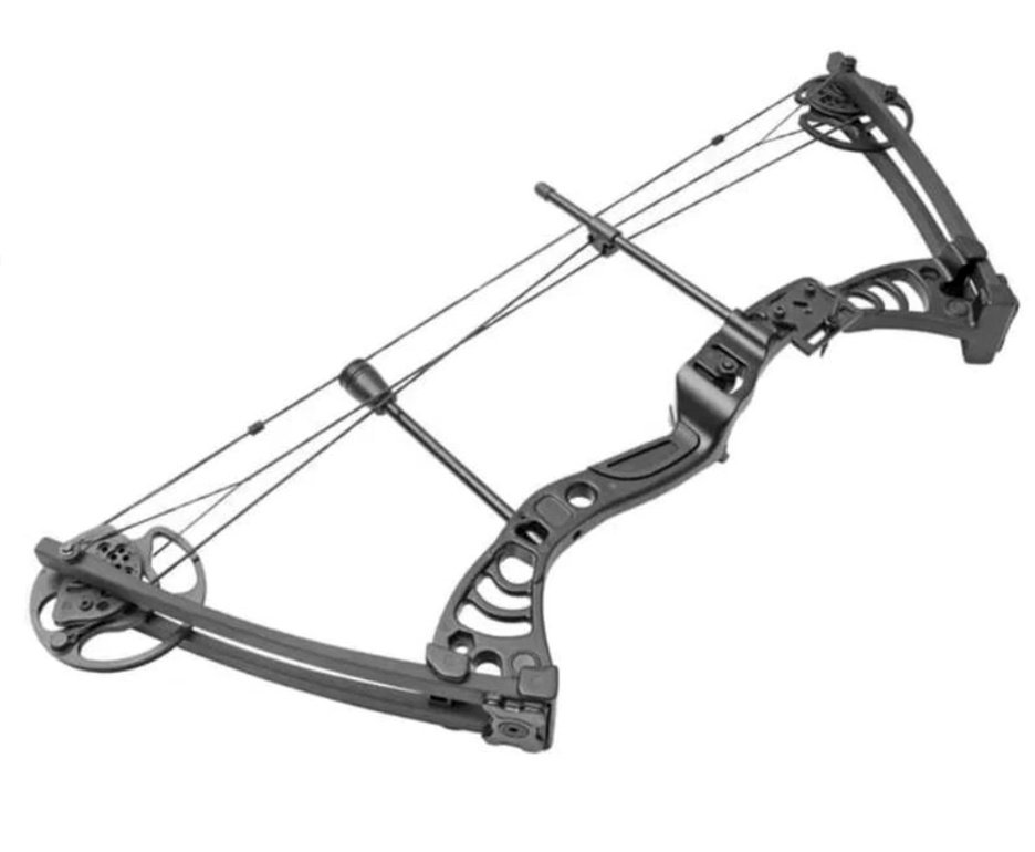 Arco Composto Profissional Compacto - 50 Libras - Black - Man Kung
