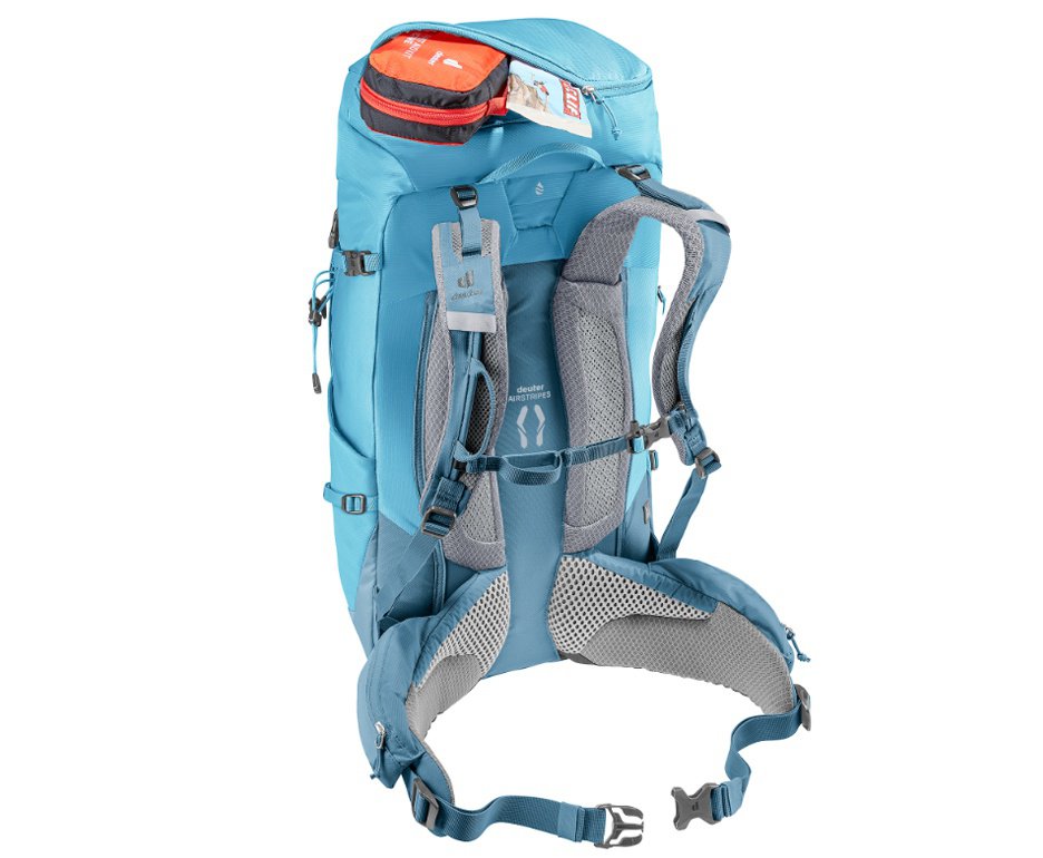 Mochila Act Trail Pro 34 Lts Azul/verde - Deuter