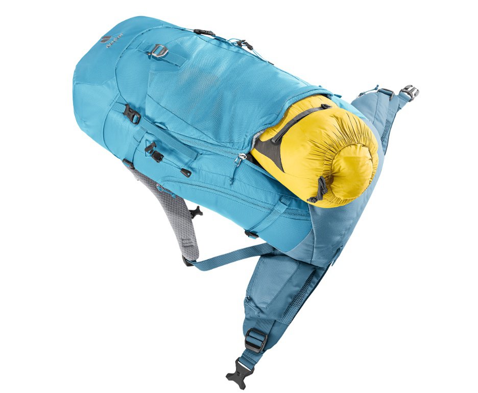 Mochila Act Trail Pro 34 Lts Azul/verde - Deuter