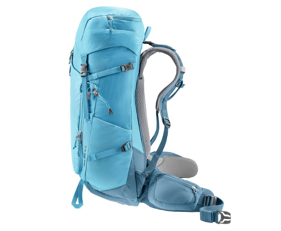 Mochila Act Trail Pro 34 Lts Azul/verde - Deuter