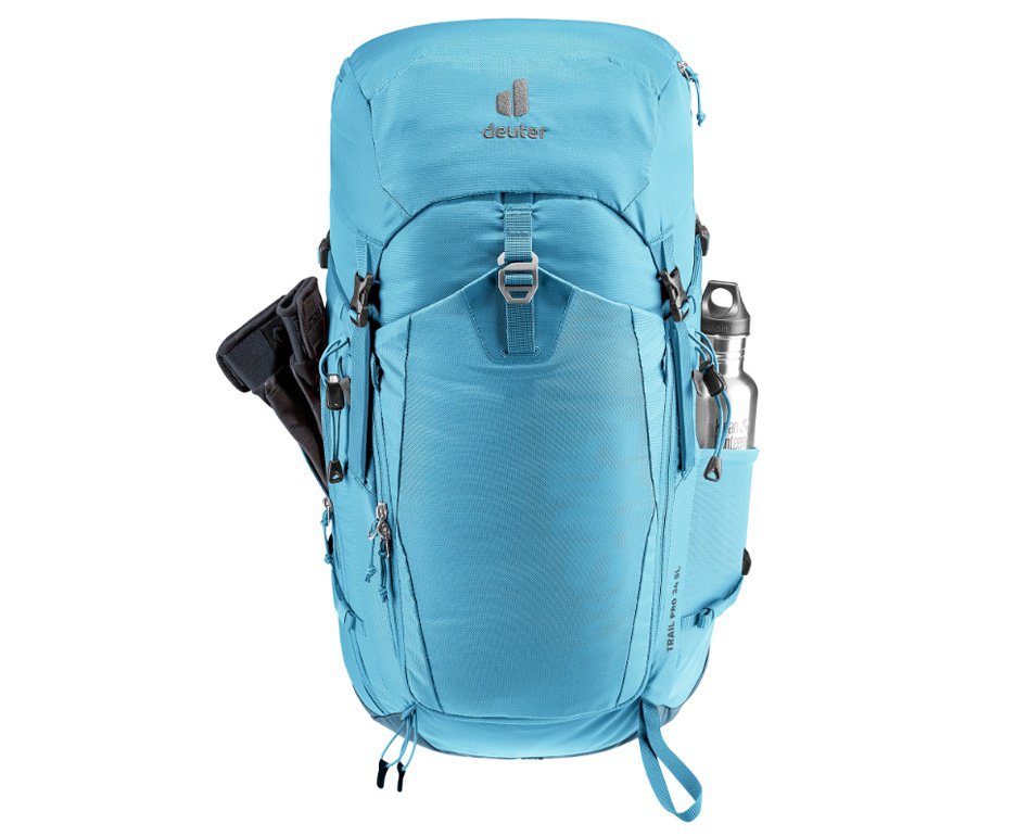 Mochila Act Trail Pro 34 Lts Azul/verde - Deuter
