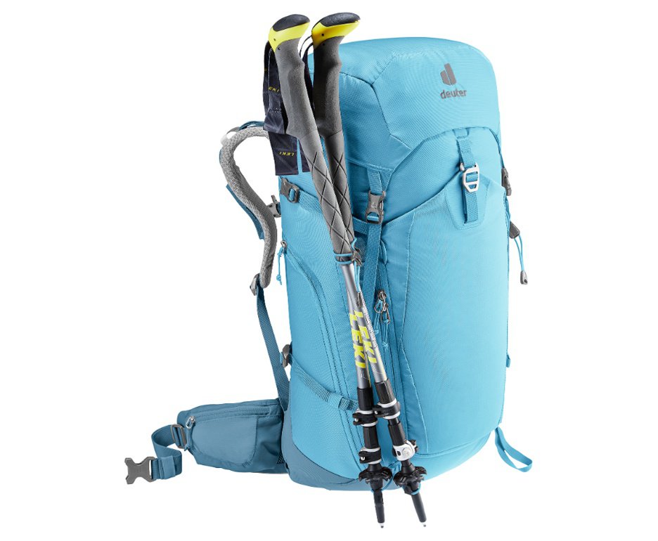 Mochila Act Trail Pro 34 Lts Azul/verde - Deuter