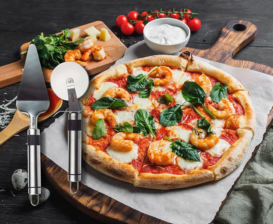 Conjunto Doce Cozinha + Espatula + Cortador De Pizza - Mor