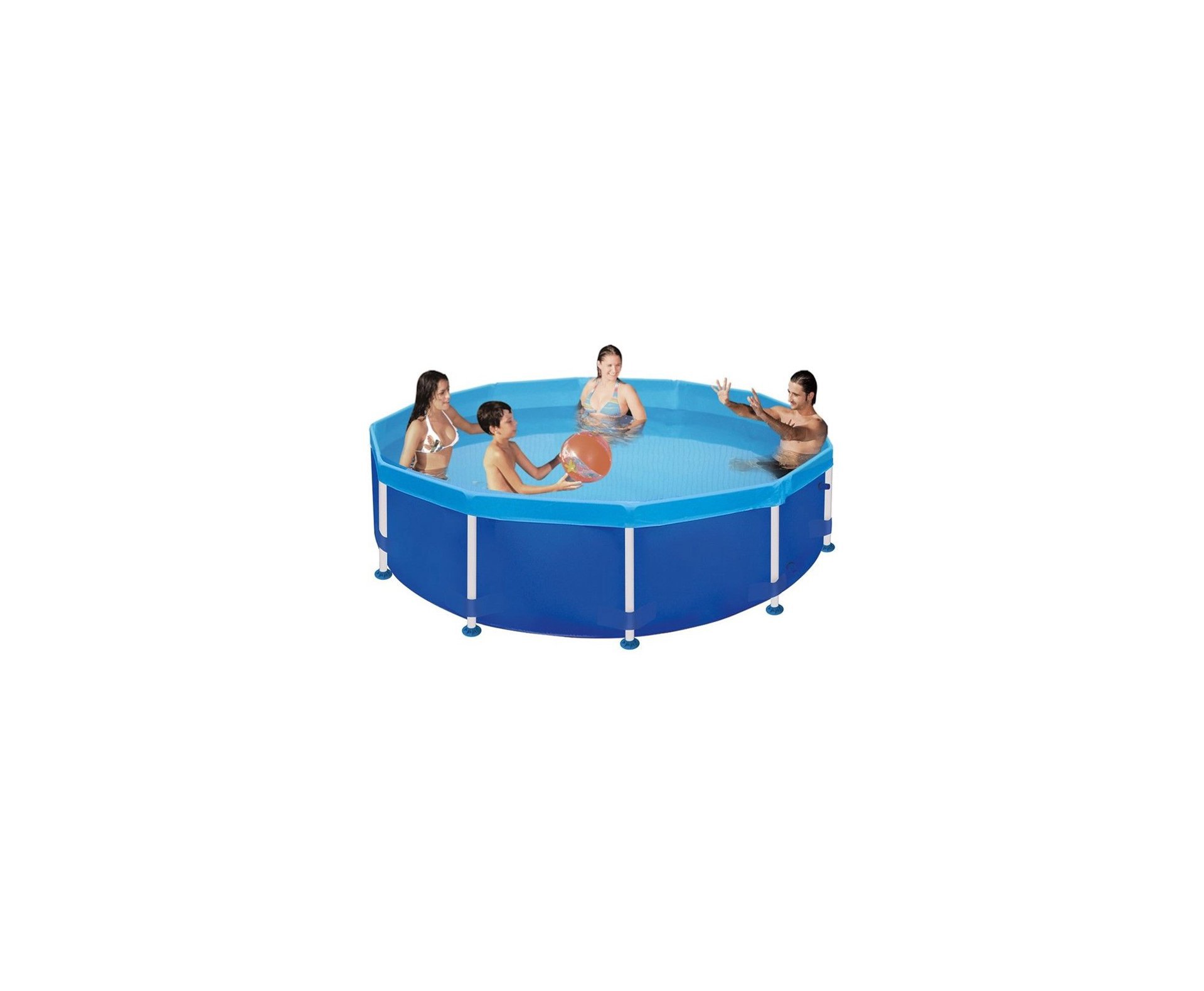 Piscina 4500l 12lados Estrura De Dupla - Mor