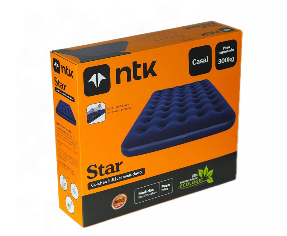 Colchão Inflavel Star Casal aveludado - Nautika