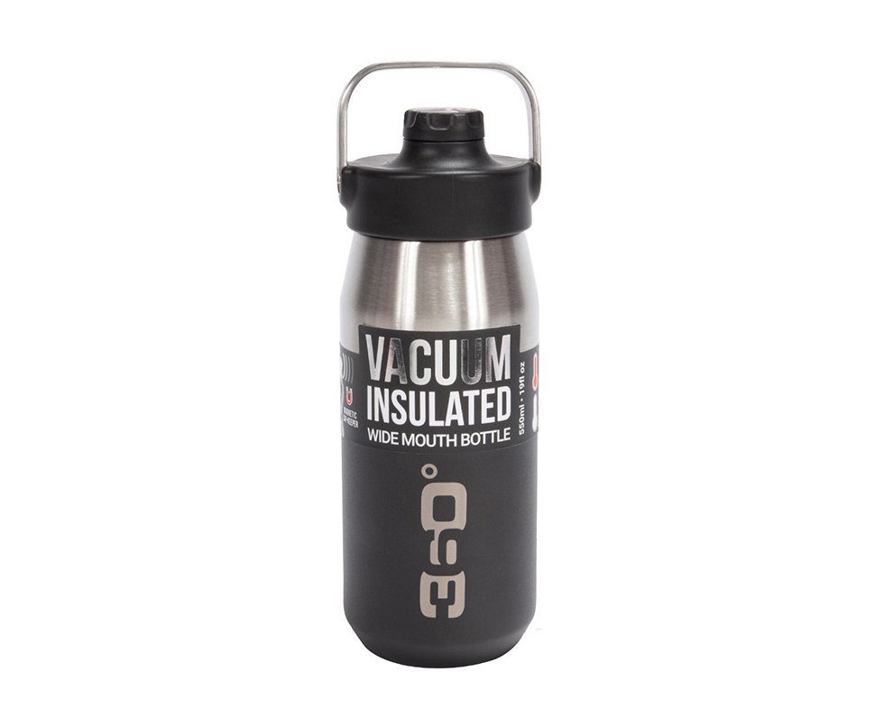 Garrafa Térmica Inox 360º Degrees Tampa Magnética Preta 550ml - Sea To Summit