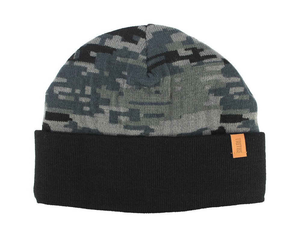 Gorro Taitus Camuflado Cinza Com Abas