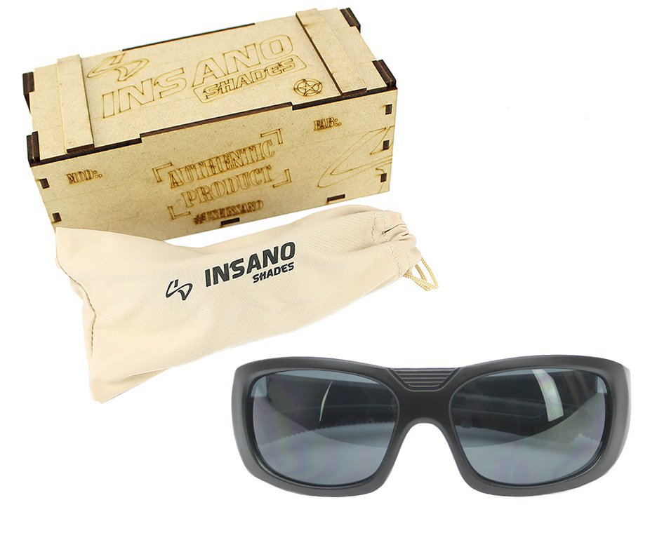 Óculos Insano Shades 2 com Armação Preto Fosco - Lente Prata 20534-C123