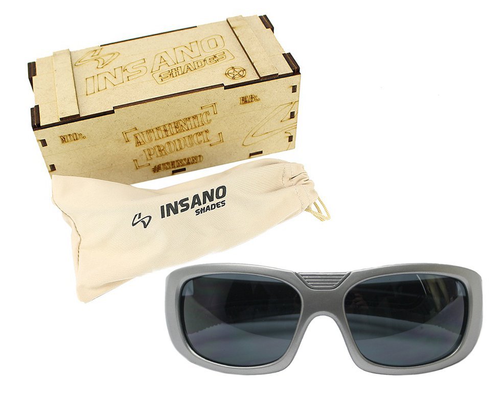 Óculos Balistico com Armação 20534-C678 Prata - Lente Prata - Insano Shades