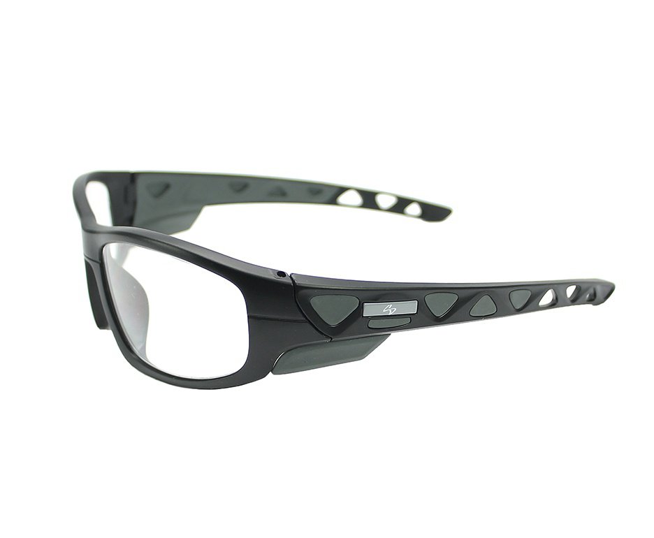 Óculos Balístico com Armação Preto Fosco - Lente Transparente 01- Insano Shades Armação
