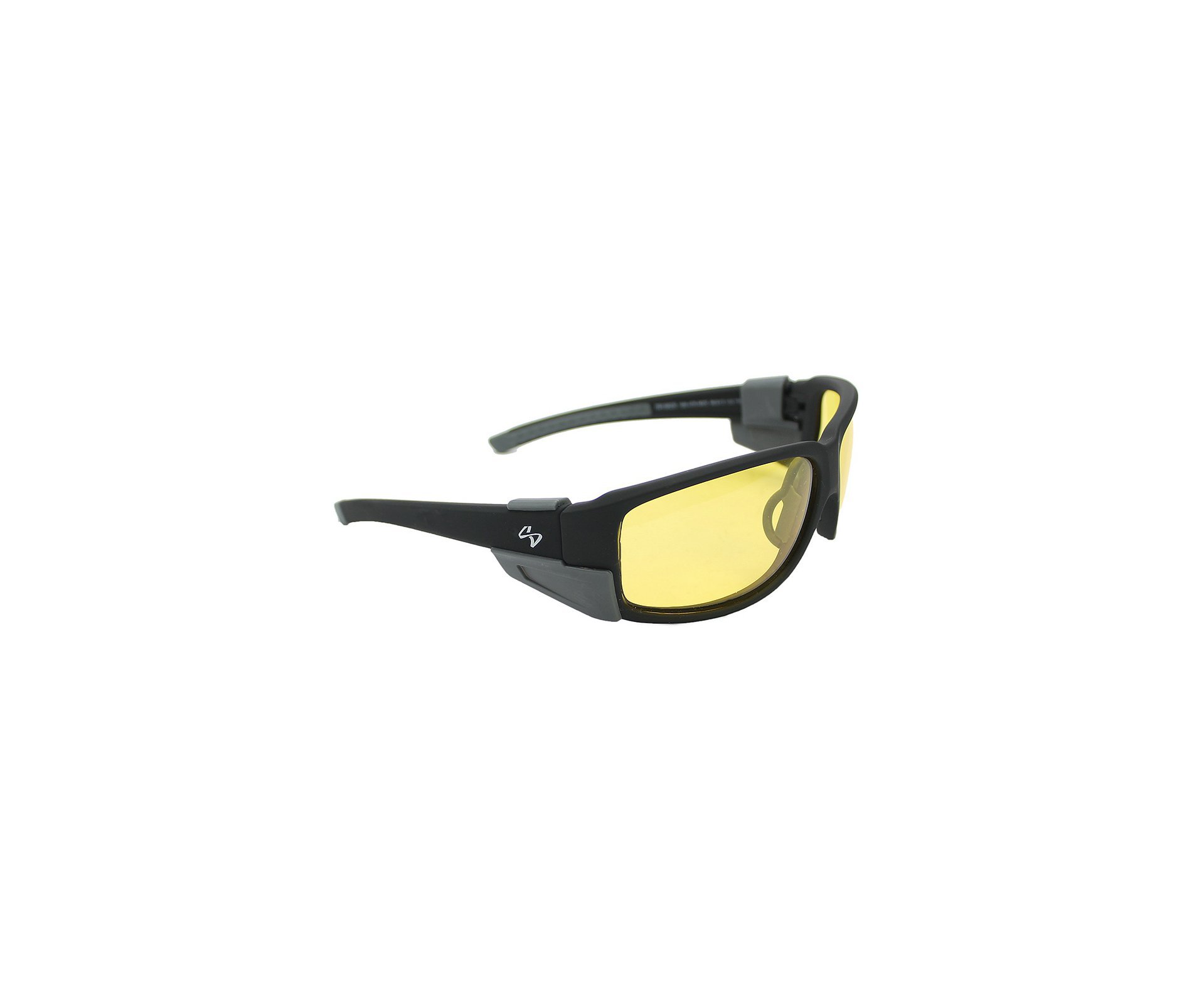 Óculos Balístico com Armação Preto Fosco - Lente Amarela 20543-C100- Insano Shades