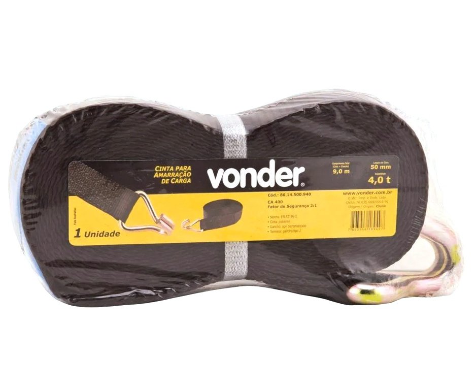 Cinta Amarração Carga Sem Catraca 4tx9m 50mm Vonder