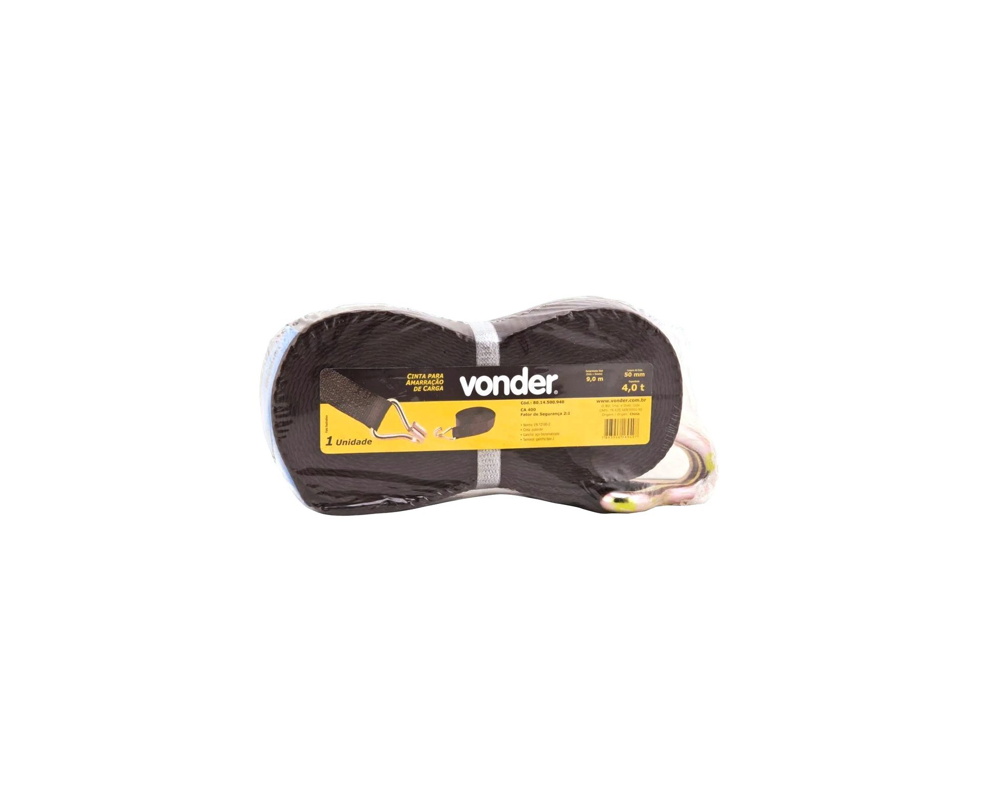 Cinta Amarração Carga Sem Catraca 4tx9m 50mm Vonder