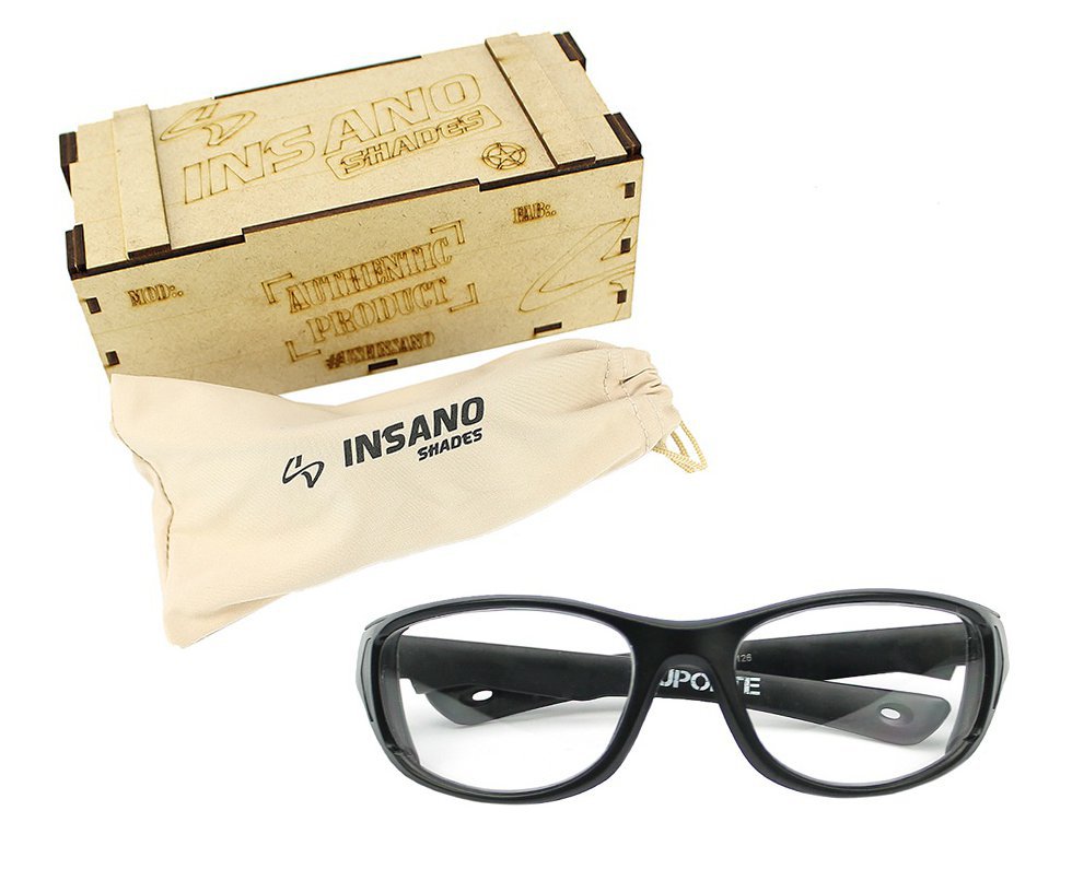 Armação Preto Fosco - Lente Transparente2