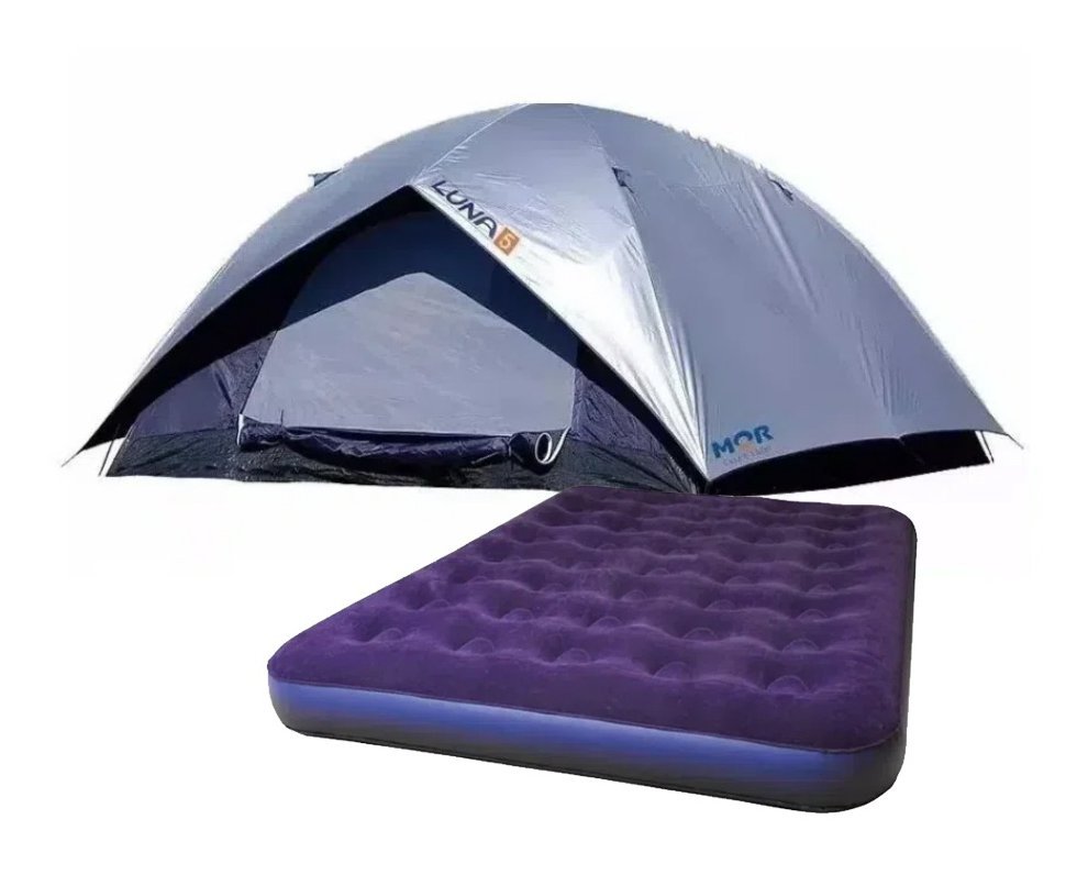 Barraca camping, praia, pesca, escoteiro Iglu 5 Luna + Colchão Casal MOR