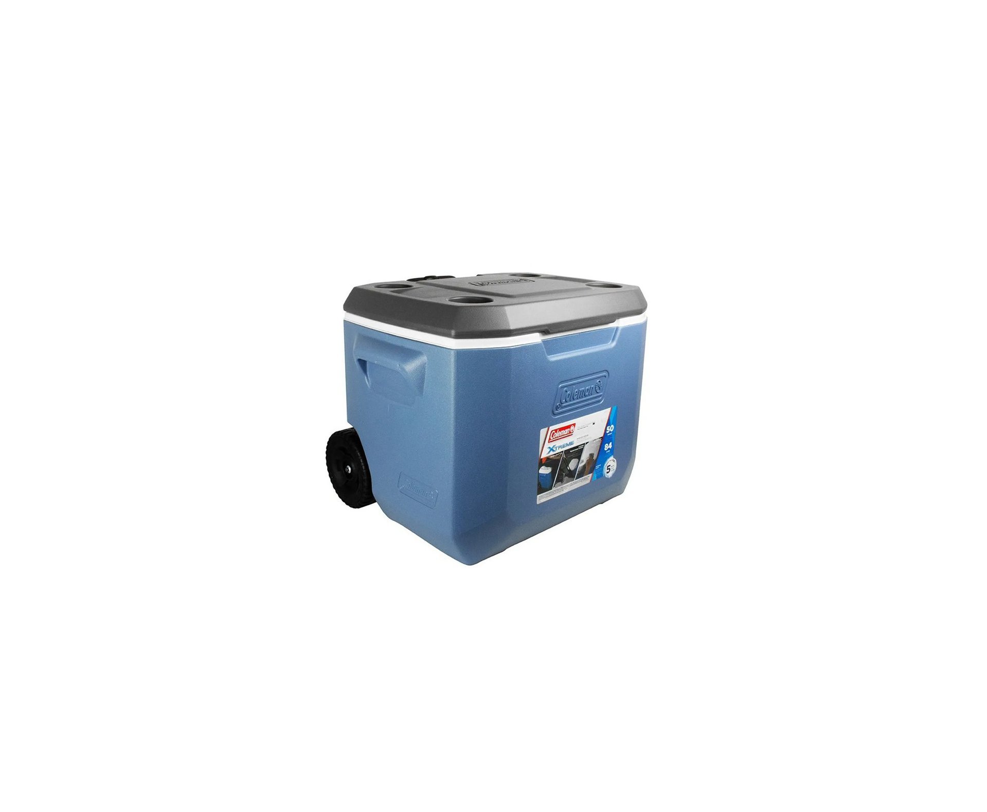 Caixa Térmica Coleman 50QT (47,3L) Xtreme 2 Azul C/ Rodas