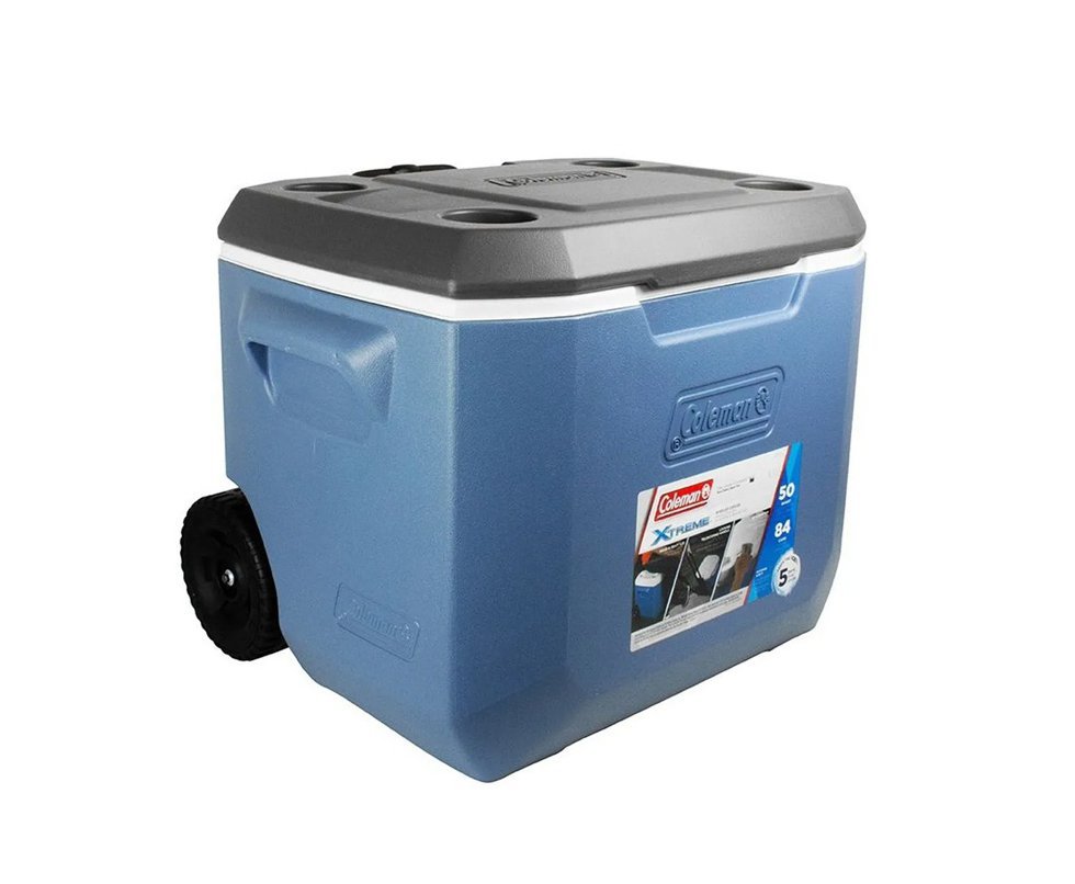 Caixa Térmica Coleman 50QT (47,3L) Xtreme 2 Azul C/ Rodas