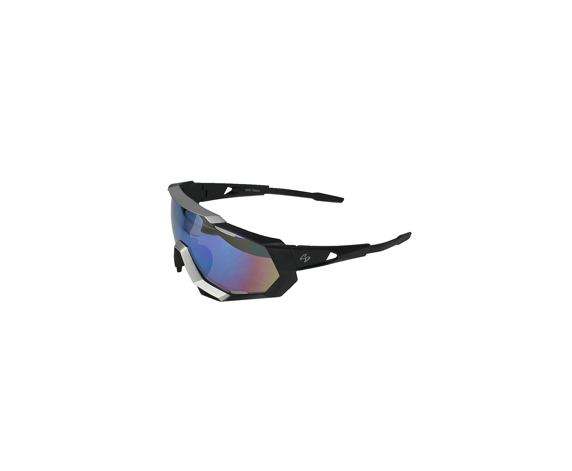 Óculos Insano Shades Side Track I Armação Prata/Preto - Lente Azul