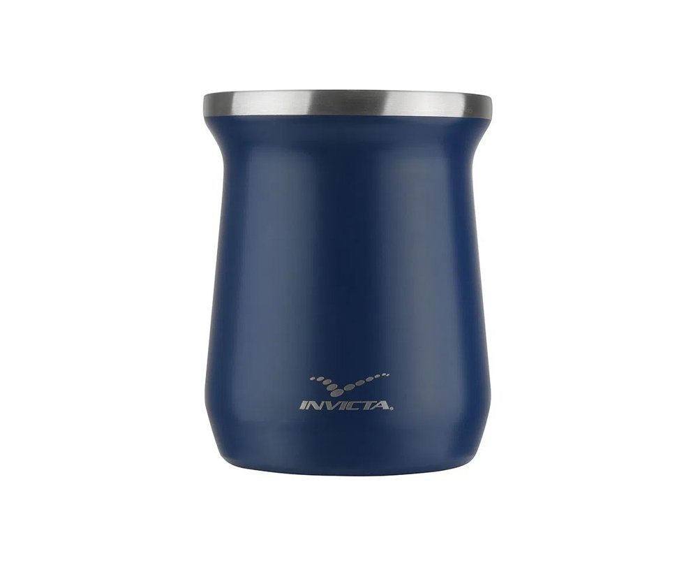 Cuia Térmica para Chimarrão Terere 250ml Azul Invicta
