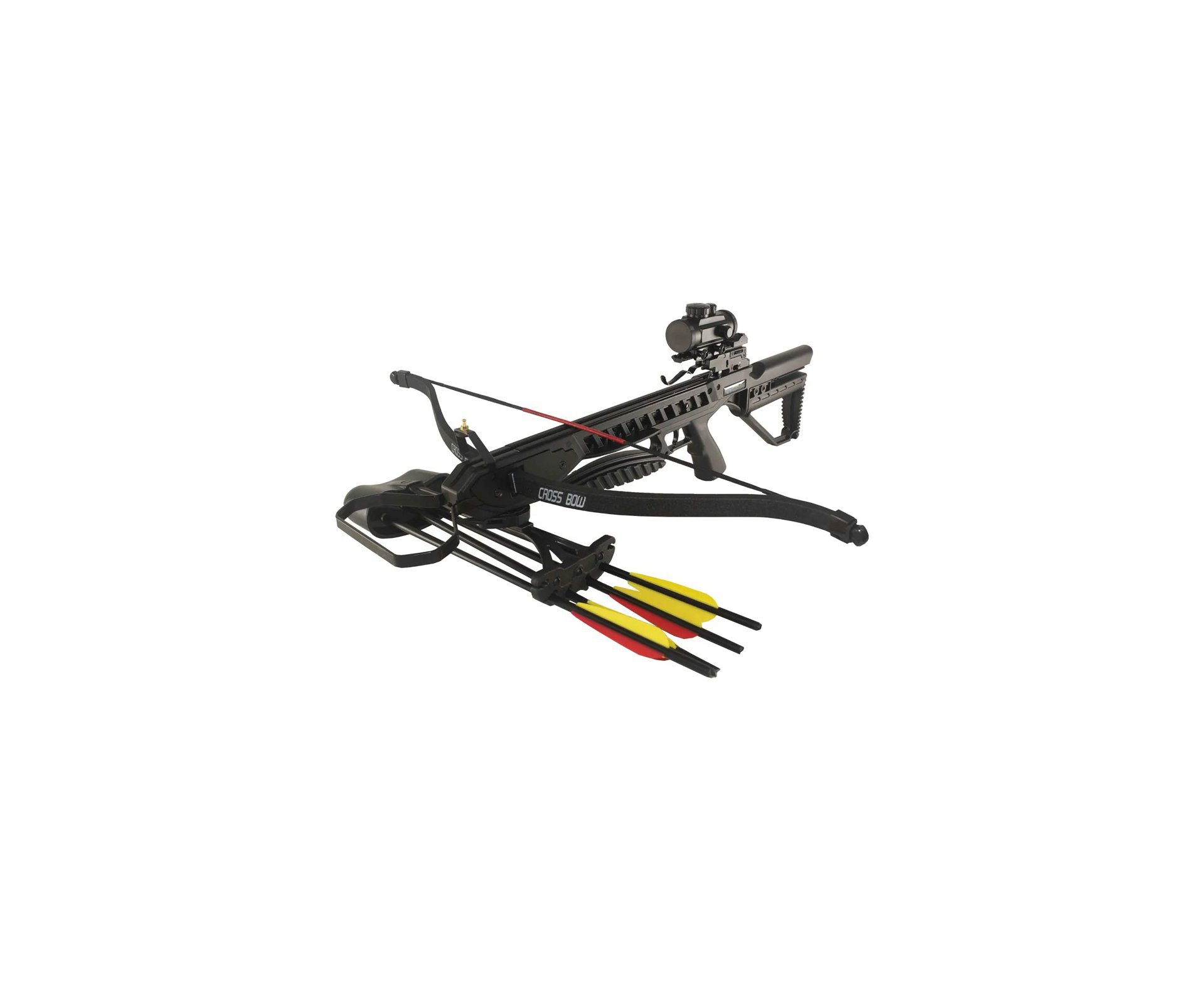 Balestra Recurva 175lbs + Red Dot + Quiver + Bandoleira Kit - ManKung