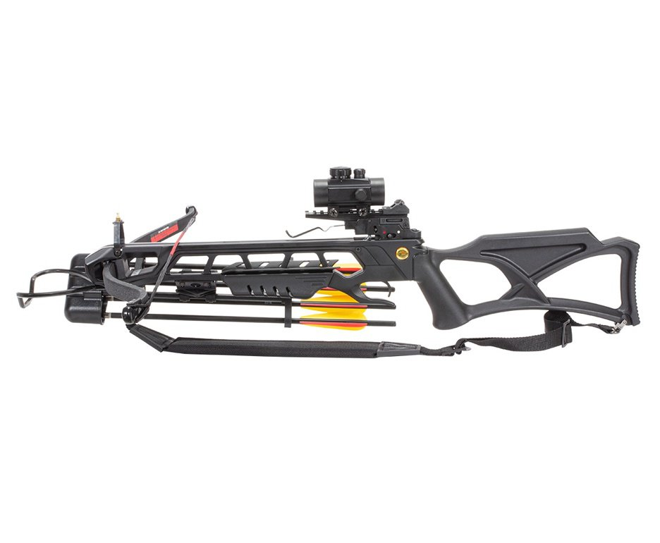 Besta / Balestra MK-XB23BK Recurva de 175lbs + Bandoleira + Aljava + Red Dot - Man kung