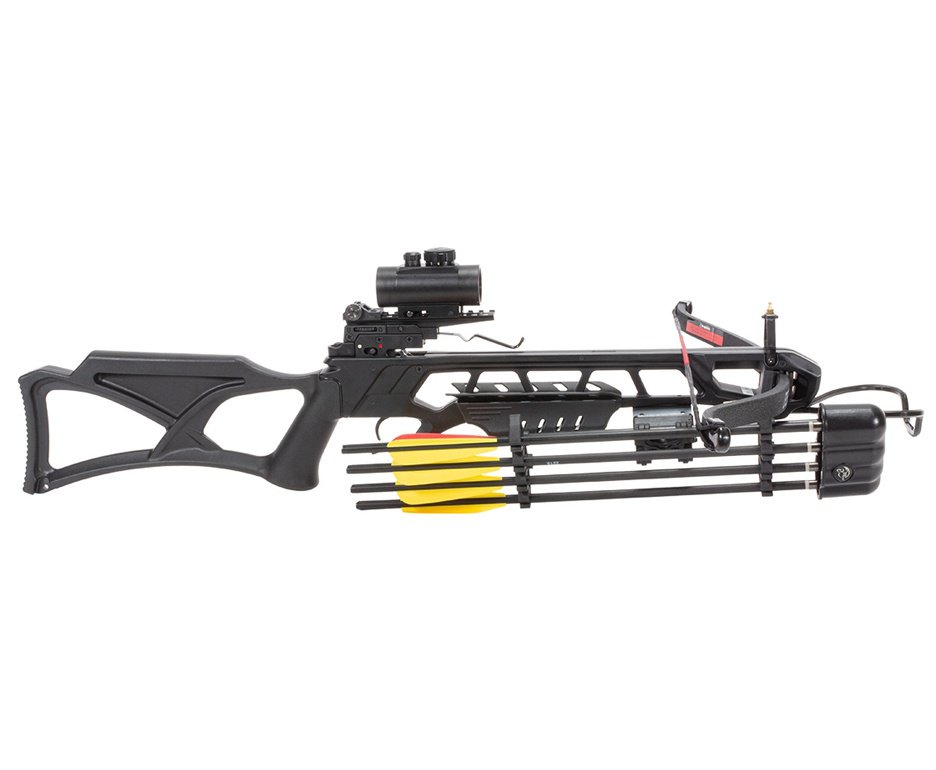 Besta / Balestra MK-XB23BK Recurva de 175lbs + Bandoleira + Aljava + Red Dot - Man kung