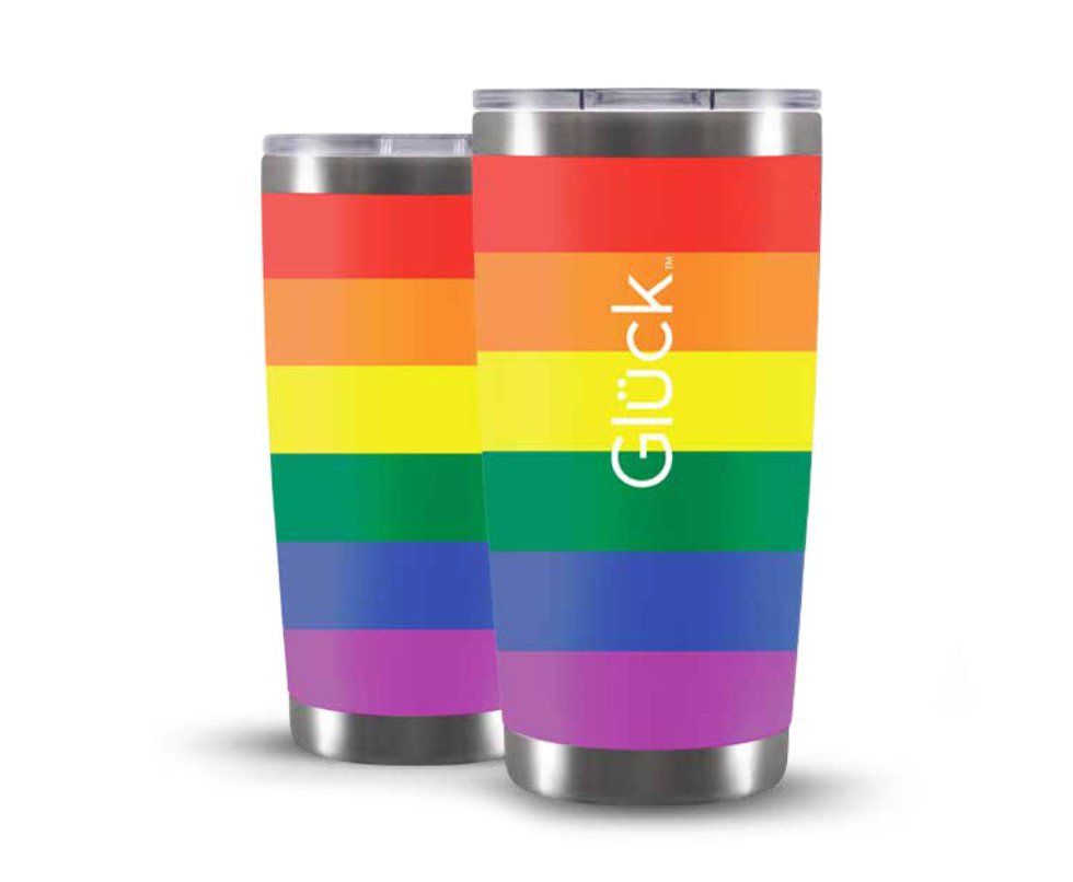 Copo Térmico Gluck Lucky Future Pride 591ml Inox