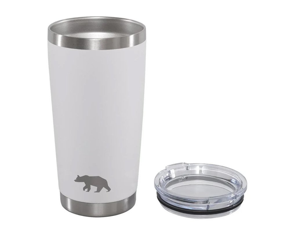 Copo Termico Tumbler 20 OZ 591ml QGK Branco Com Tampa