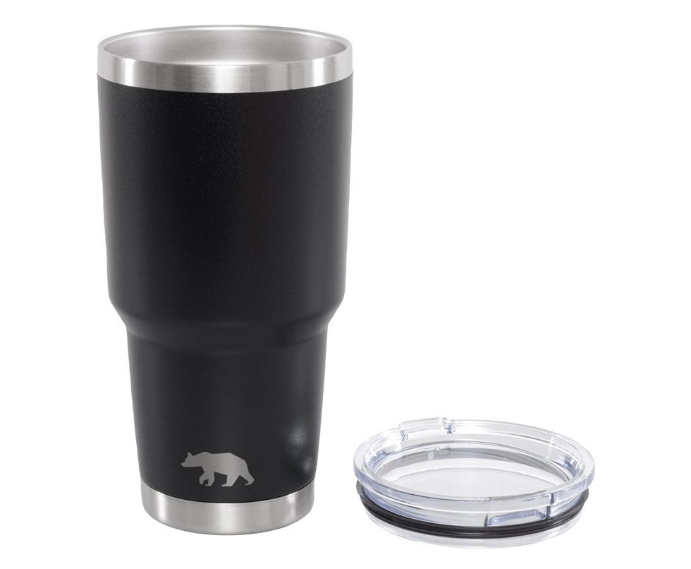Copo Térmico QGK Tumbler Cerveja 12h Gelada 8h Quente Com Tampa 887ml - Preto