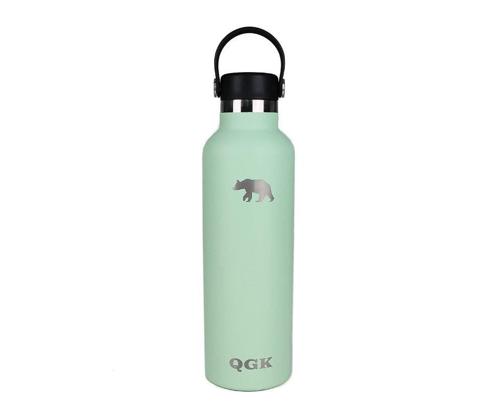 Garrafa Térmica PE Inox 709ml 24oz Verde Menta Com Tampa - QGK